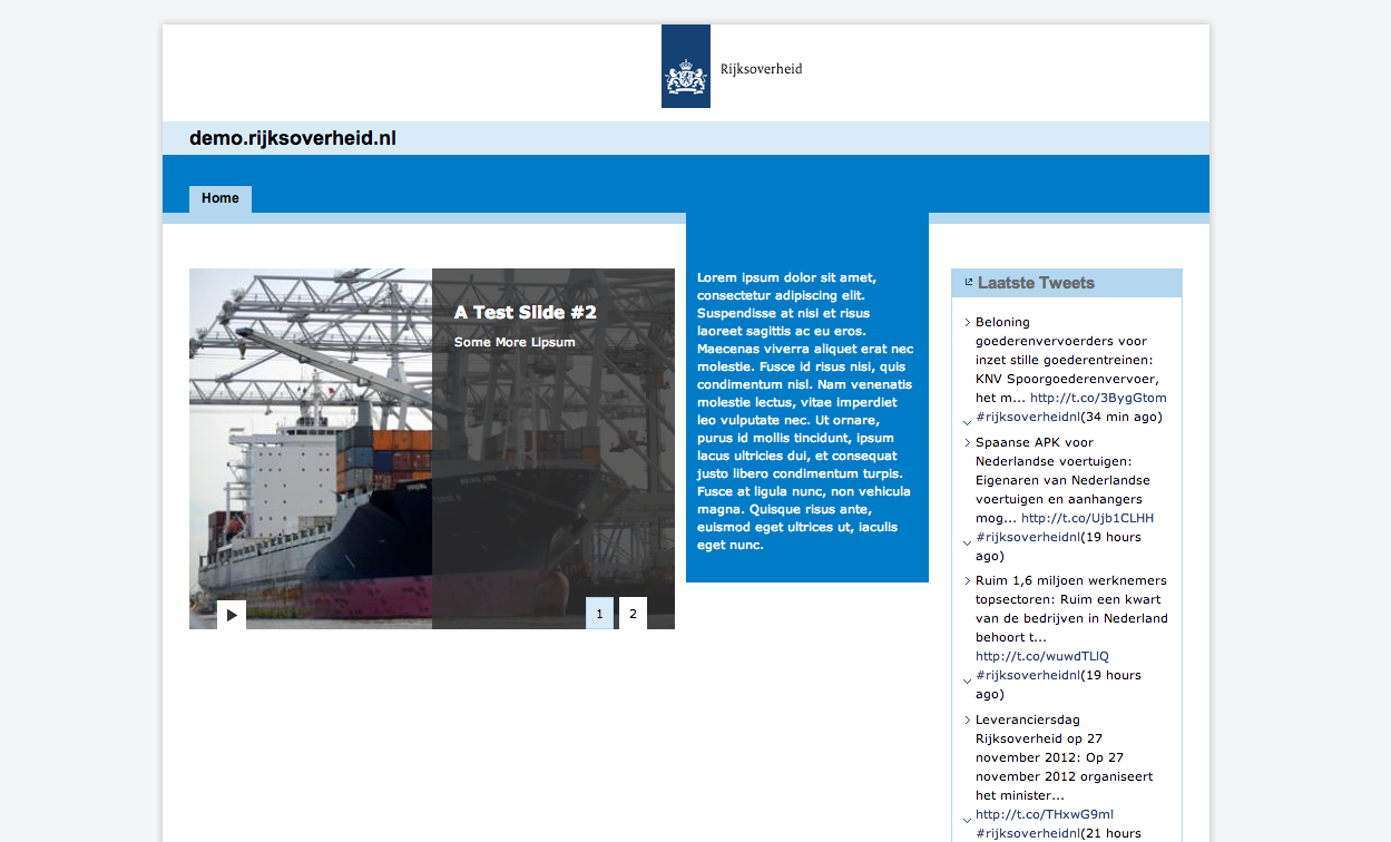 A screenshot of the slider in action